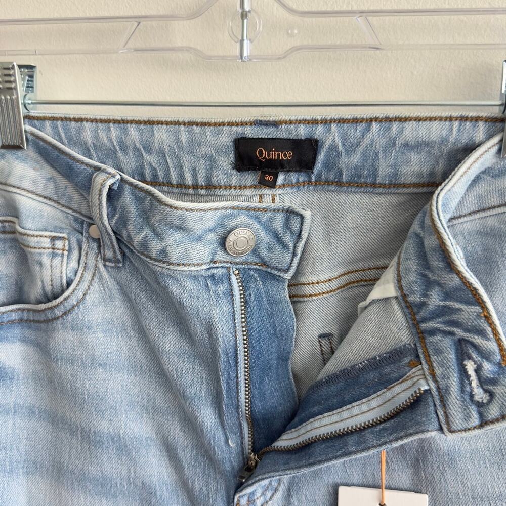 NWT: Quince - Women's Bella Relaxed Straight Stretch Denim Jeans (30" waist) - Picture 2 of 6